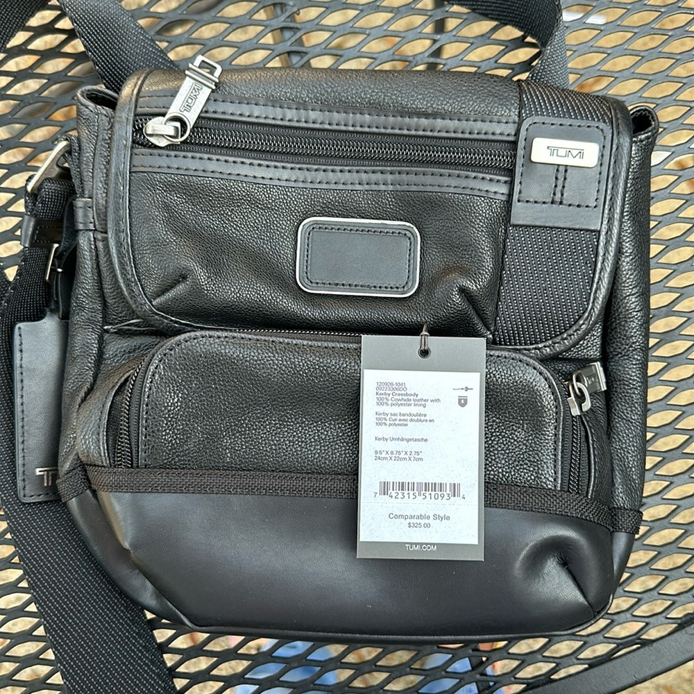 Tumi Crossbody Kerby Leather NWT